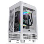 Gabinete Gamer Thermaltake Tower 100 Mini-ITX Vidro Temperado Snow Branco - CA-1R3-00S6WN-00