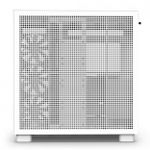 Gabinete Gamer NZXT H9 Flow Branco Vidro Temperado Com 4 Fans - CM-H91FW-01
