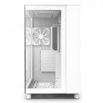 Gabinete Gamer NZXT H9 Flow Branco Vidro Temperado Com 4 Fans - CM-H91FW-01