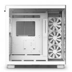 Gabinete Gamer NZXT H9 Flow Branco Vidro Temperado Com 4 Fans - CM-H91FW-01