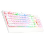 Teclado Mecanico Gamer Redragon Kala Rosa com Branco RGB Switch Marrom ABNT2 – K557PW-RGB (PT-BROWN)