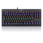 Teclado Mecanico Gamer Redragon Dark Avenger LED Rainbow Switch Vermelho ABNT2 - K568R (PT-RED)