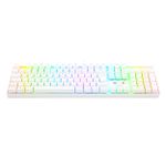 Teclado Mecanico Gamer Redragon Mitra RGB Branco Switch Marrom ABNT2 - K551W-RGB (PT-BROWN)
