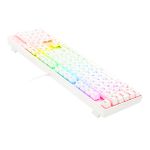Teclado Mecanico Gamer Redragon Mitra RGB Branco Switch Marrom ABNT2 - K551W-RGB (PT-BROWN)