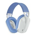 Headset Gamer Sem Fio Logitech G435 Lightspeed e Bluetooth 40mm USB PC/PS4/PS5 Branco - 981-001073