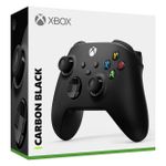Controle sem Fio Microsoft Xbox Carbon Black Wireless e Bluetooth - QAT-00007