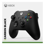 Controle sem Fio Microsoft Xbox Carbon Black Wireless e Bluetooth - QAT-00007