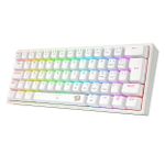Teclado Mecanico Gamer Redragon Fizz RGB Branco Switch Marrom ABNT2 - K617-RGB-W (PT-BROWN)