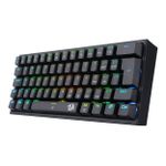 Teclado Mecânico Gamer Redragon Fizz RGB Preto Switch Marrom ABNT2 - K617-RGB-B (PT-BROWN)
