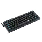 Teclado Mecânico Gamer Redragon Fizz RGB Preto Switch Marrom ABNT2 - K617-RGB-B (PT-BROWN)