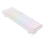 Teclado Mecanico Gamer Redragon Fizz RGB Branco Switch Vermelho ABNT2 - K617-RGB-W (PT-RED)