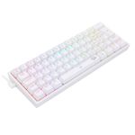 Teclado Mecanico Gamer Redragon Fizz RGB Branco Switch Vermelho ABNT2 - K617-RGB-W (PT-RED)