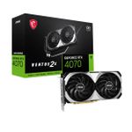 Placa de Video MSI NVIDIA GeForce RTX 4070 Ventus 2X OC 12GB GDDR6X - 912-V513-208
