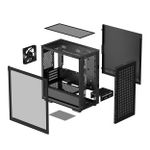 Gabinete Gamer DeepCool CH370 Mid Tower Preto - R-CH370-BKNAM1-G-1
