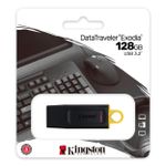 Pen Drive Kingston Exodia 128GB USB 3.2 Preto - DTX/128GB