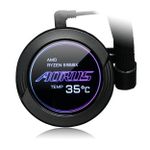 Water Cooler Gigabyte Aorus Waterforce  X 240 ARGB 240mm Tela LCD Programável Preto - GP-AORUS-WATERFORCEX-240