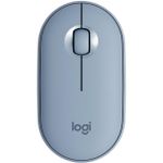 Mouse sem Fio Logitech Pebble M350 USB Bluetooth Ambidestro Blue Grey - 910-005773