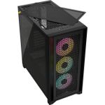 Gabinete Gamer Corsair 4000D Airflow Com 3 FANs RGB Mid Tower Preto - CC-9011240-WW