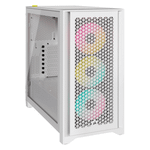 Gabinete Corsair iCUE 4000D RGB - Airflow - Mid Tower - Branco - CC-9011241-WW