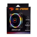 Cooler G-Fire 120mm LED com Cores Fixas Preto - EW2212R