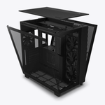 Gabinete Gamer NZXT H9 Flow Preto Vidro Temperado Com 4 Fans - CM-H91FB-01 