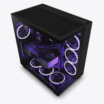 Gabinete Gamer NZXT H9 Flow Preto Vidro Temperado Com 4 Fans - CM-H91FB-01 