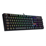 Teclado Mecanico Gamer Redragon Mitra Preto RGB Switch Marrom K551RGB-1 (PT-BROWN)
