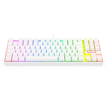 Teclado Mecanico Gamer TKL Redragon Kumara Lunar White RGB Switch Vermelho - K552W-RGB (PT-RED)