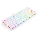 Teclado Mecanico Gamer TKL Redragon Kumara Lunar White RGB Switch Vermelho - K552W-RGB (PT-RED)