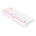 Teclado Mecanico Gamer Redragon TKL Dark Avenger Lunar White Rainbow Switch Preto K568W-R