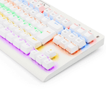 Teclado Mecanico Gamer Redragon TKL Dark Avenger Lunar White Rainbow Switch Preto K568W-R