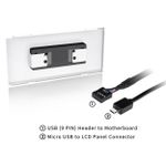 Kit de Painel LCD para Gabinete Ceres Thermaltake Branco - AC-064-OO6NAN-A1