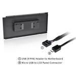Kit de Painel LCD para Gabinete Ceres Thermaltake Preto - AC-064-OO1NAN-A1