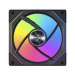 Kit 3x Cooler Lian Li Uni Fan SL120 Infinity RGB 120mm 2100RPM c/ Controladora Preto – UF-SLIN120-3B