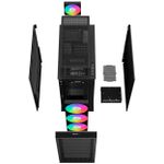 Gabinete Gamer DeepCool CH560 Digital 4 FANs RGB Mid Tower Preto - R-CH560-BKAPE4D-G-1