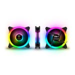 Kit 4x Cooler Gamdias Aeolus M2 1204R RGB 120mm - AEOLUS M2-1204R