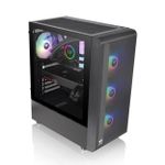 Gabinete Gamer Thermaltake S200TG Preto c/ 4x FAN ARGB + Fonte 650W 80+ Bronze - CA-3X2-65M1WZ-00