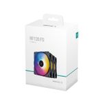 Kit 3x Cooler DeepCool RF120 FS Preto LED 3 Cores - DP-FLED3-RF120FS-3P