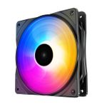 Kit 3x Cooler DeepCool RF120 FS Preto LED 3 Cores - DP-FLED3-RF120FS-3P