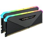 Memória Corsair Vengeance RGB RT 16GB (2x8GB) DDR4 3200MHz Preto - CMN16GX4M2Z3200C18
