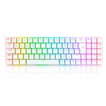 Teclado Mecanico Redragon Gamer Ashe Pro Branco- RGB - Switch Marrom - K626P-KBS-W (PT-BROWN) 