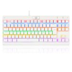 Teclado Mecanico Gamer Redragon Dark Avenger RGB Switch Marrom Branco - K568W-R (PT-BROWN)