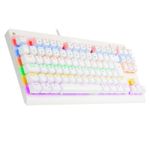 Teclado Mecanico Gamer Redragon Dark Avenger RGB Switch Marrom Branco - K568W-R (PT-BROWN)