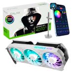 Placa de Video Galax RTX 4070 Ti EX Gamer White 1-Click OC V2 - 12GB GDDR6X - 47IOM7MD8KWE