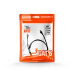 Cabo de Rede PlusCable Patch Cord 2,5m Cat.6 Ethernet RJ45 Preto – PC-ETH6U25BK