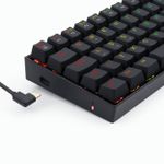 Teclado Mecanico Gamer Redragon Dragonborn RGB Switch Vermelho ABNT2 Preto - K630RGB-1 (PT-RED)