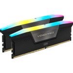 Memória Corsair Vengeance 64GB (2x32GB) DDR5 6000MTs CL40 RGB Preta - CMH64GX5M2B6000C40