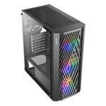 Gabinete Gamer Antec NX291 Mid Tower c/ 3 FANs (RGB Fixo) Preto