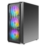 Gabinete Gamer Antec NX292 Mid Tower c/ 3 FANs (RGB Fixo) Preto