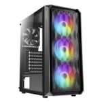 Gabinete Gamer Antec NX292 Mid Tower c/ 3 FANs (RGB Fixo) Preto